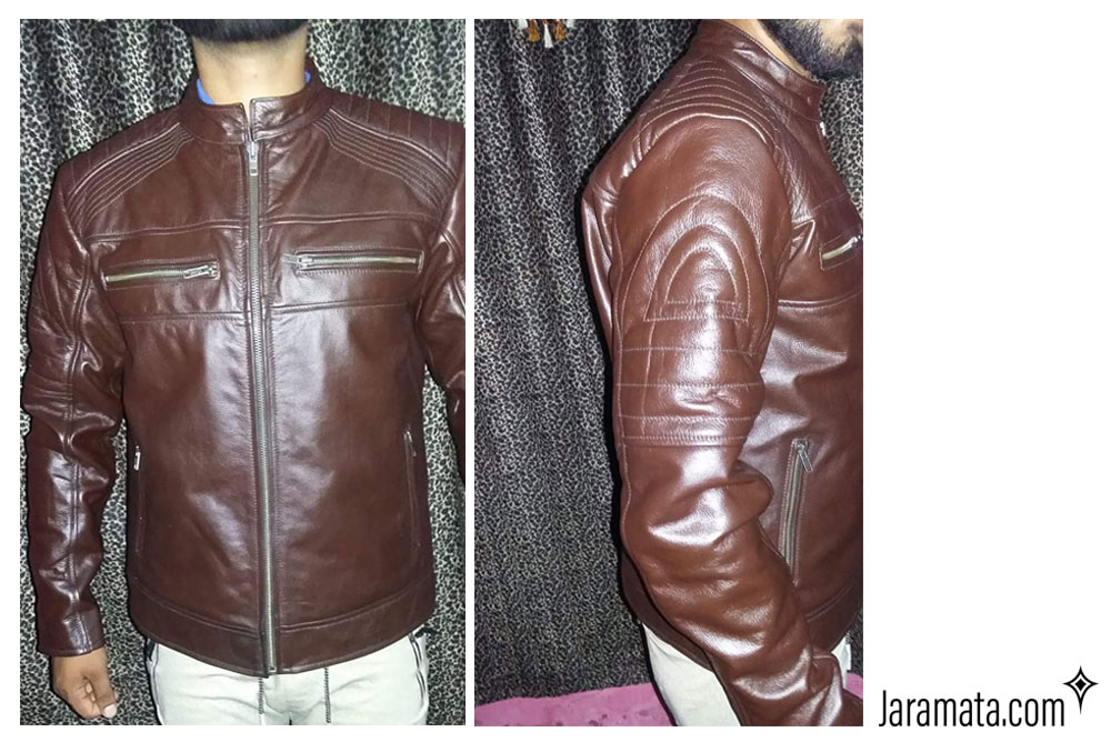 Jacket de cuero autentico para hombre